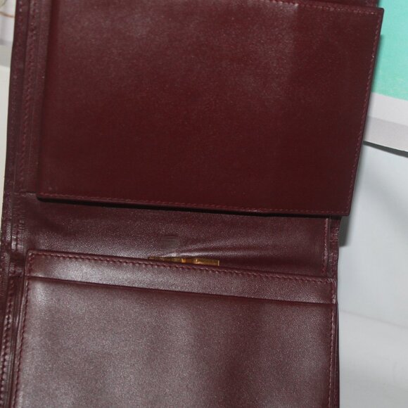 $940 Lk New Cartier Kiss Lock Wallet w Note Pad Box Auth Card Felt Protector - Picture 7 of 13